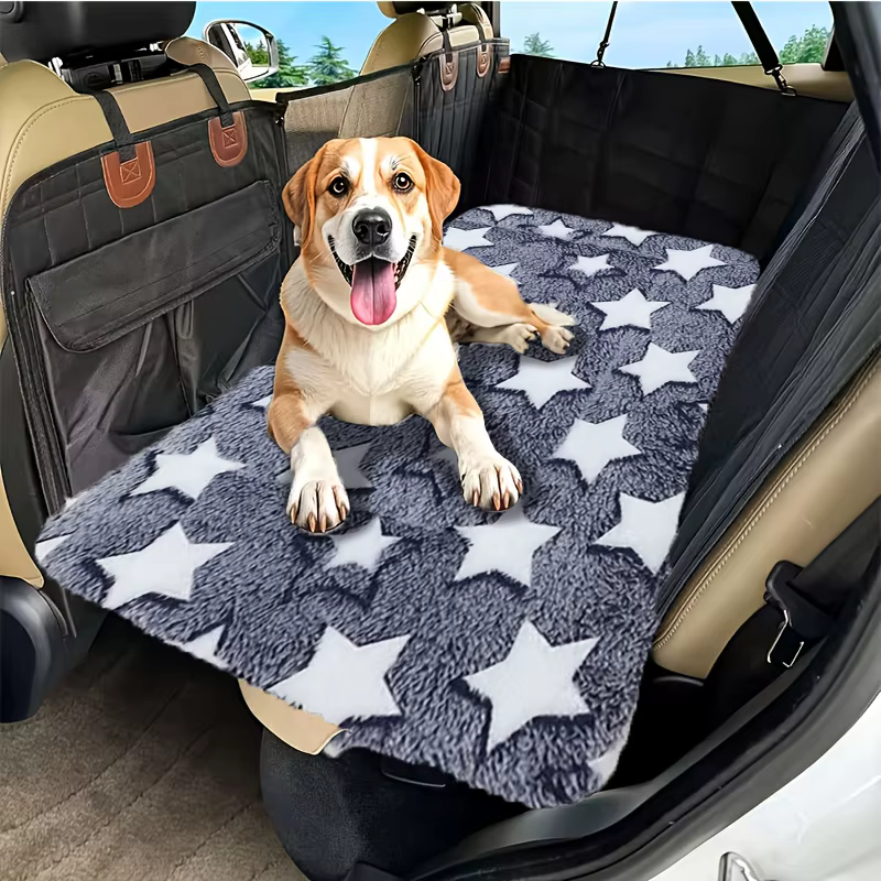 Tapis de Voiture Moelleux et Protection de Banquette pour Chien
