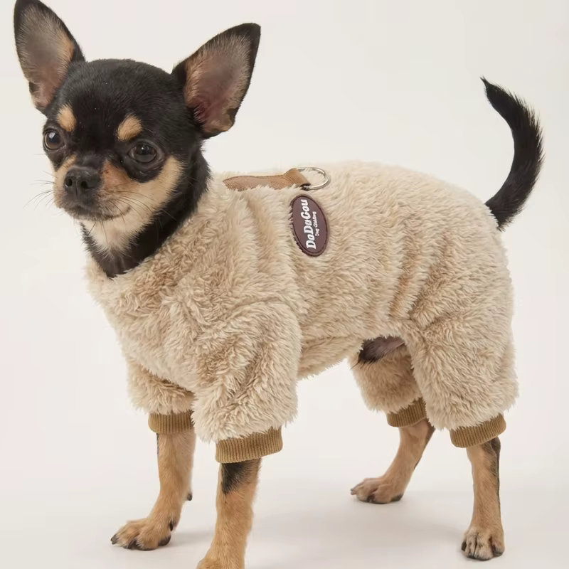 Combinaison Chaude pour Chien – Vêtement Hiver 4 Pattes pour Petits Chiens