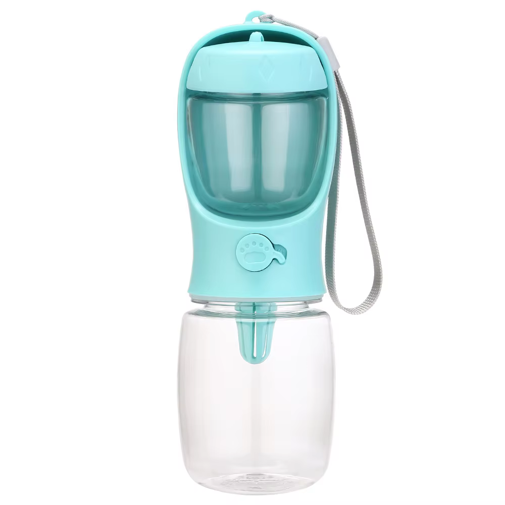 Gourde 2-en-1 Portative pour Chien — Eau & Croquettes