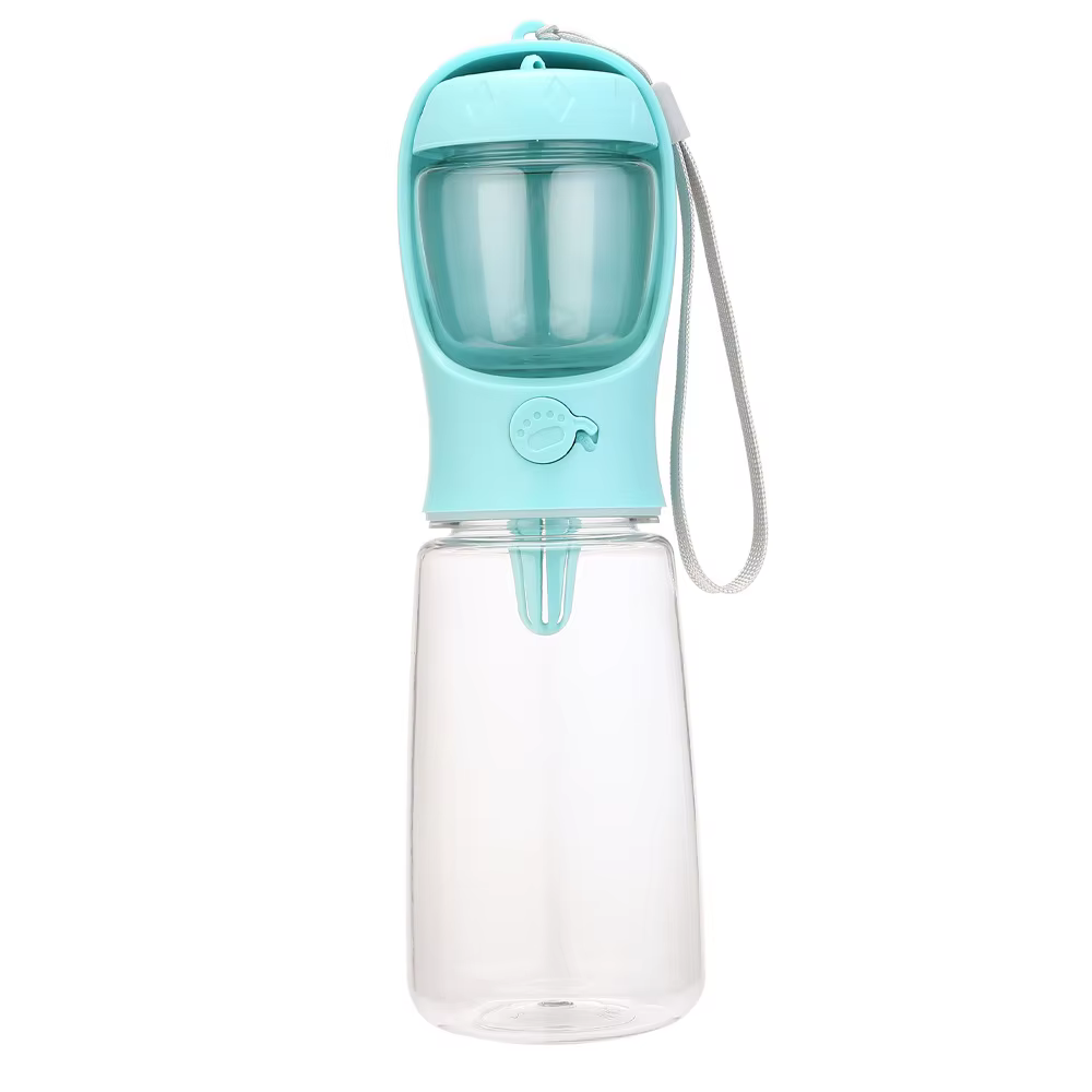 Gourde 2-en-1 Portative pour Chien — Eau & Croquettes