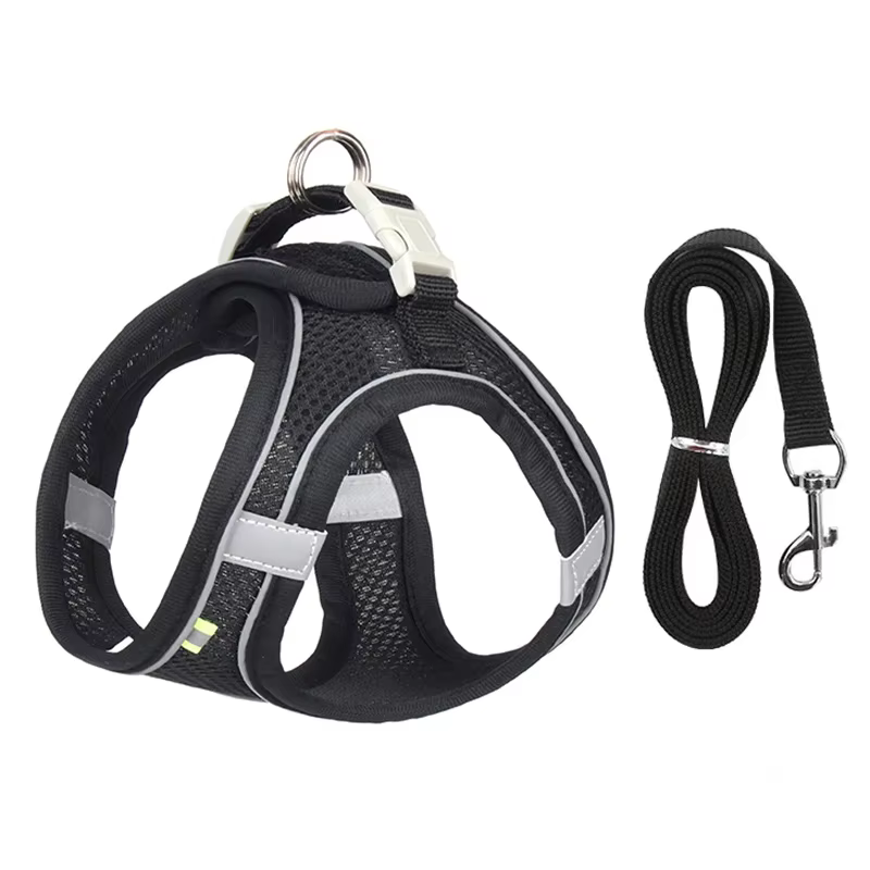 Harnais pour Chien Réglable avec Laisse – Gilet Confortable et Respirant
