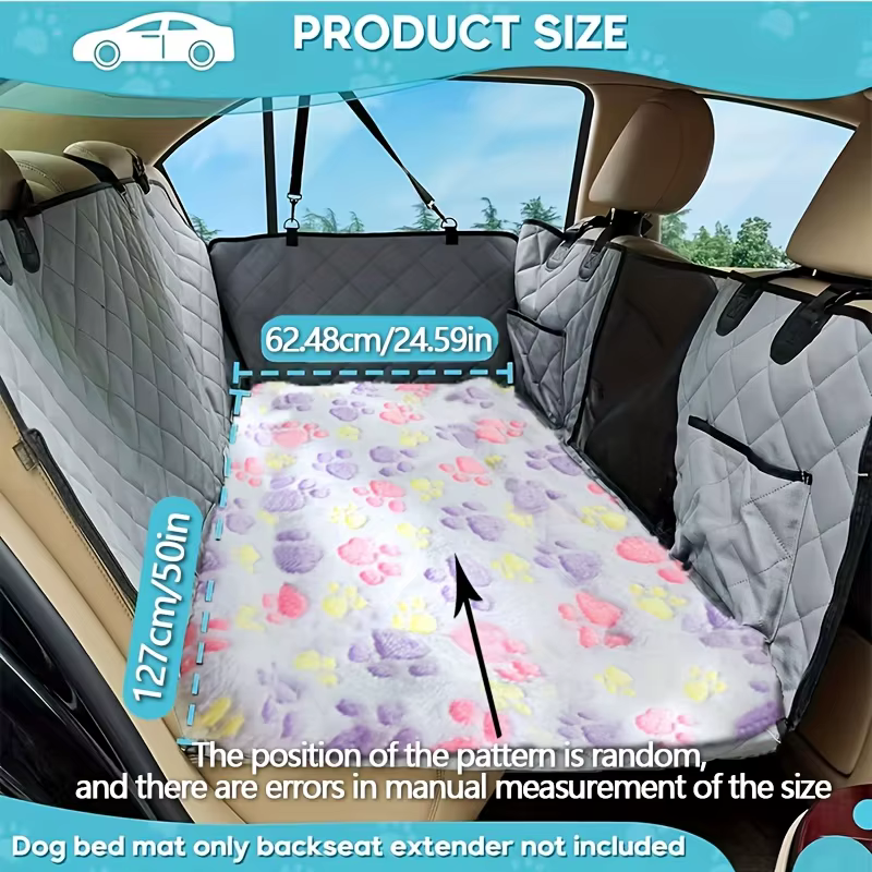 Tapis de Voiture Moelleux et Protection de Banquette pour Chien