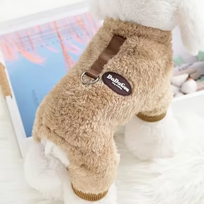 Combinaison Chaude pour Chien – Vêtement Hiver 4 Pattes pour Petits Chiens