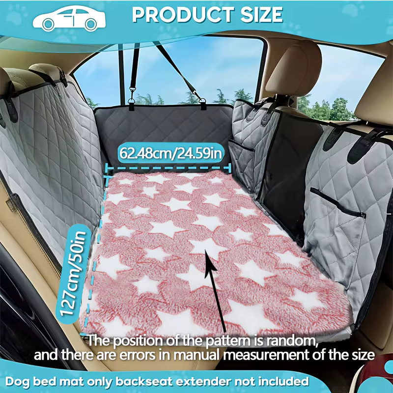 Tapis de Voiture Moelleux et Protection de Banquette pour Chien