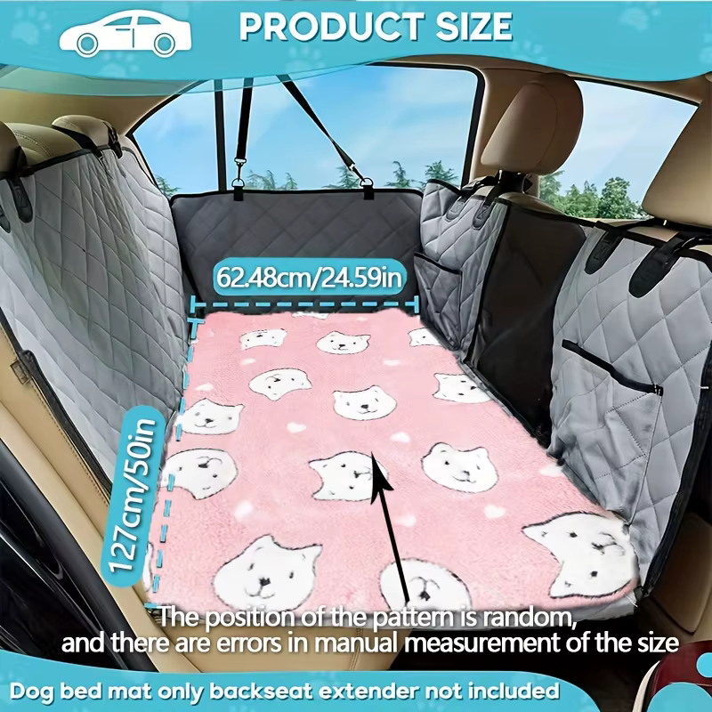 Tapis de Voiture Moelleux et Protection de Banquette pour Chien