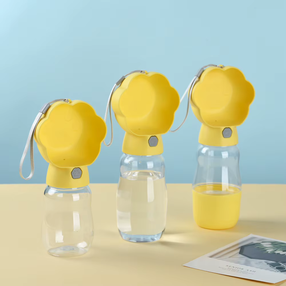 Gourde Nomade 2-en-1 pour Chien et Chat | Distributeur d'Eau & Croquettes