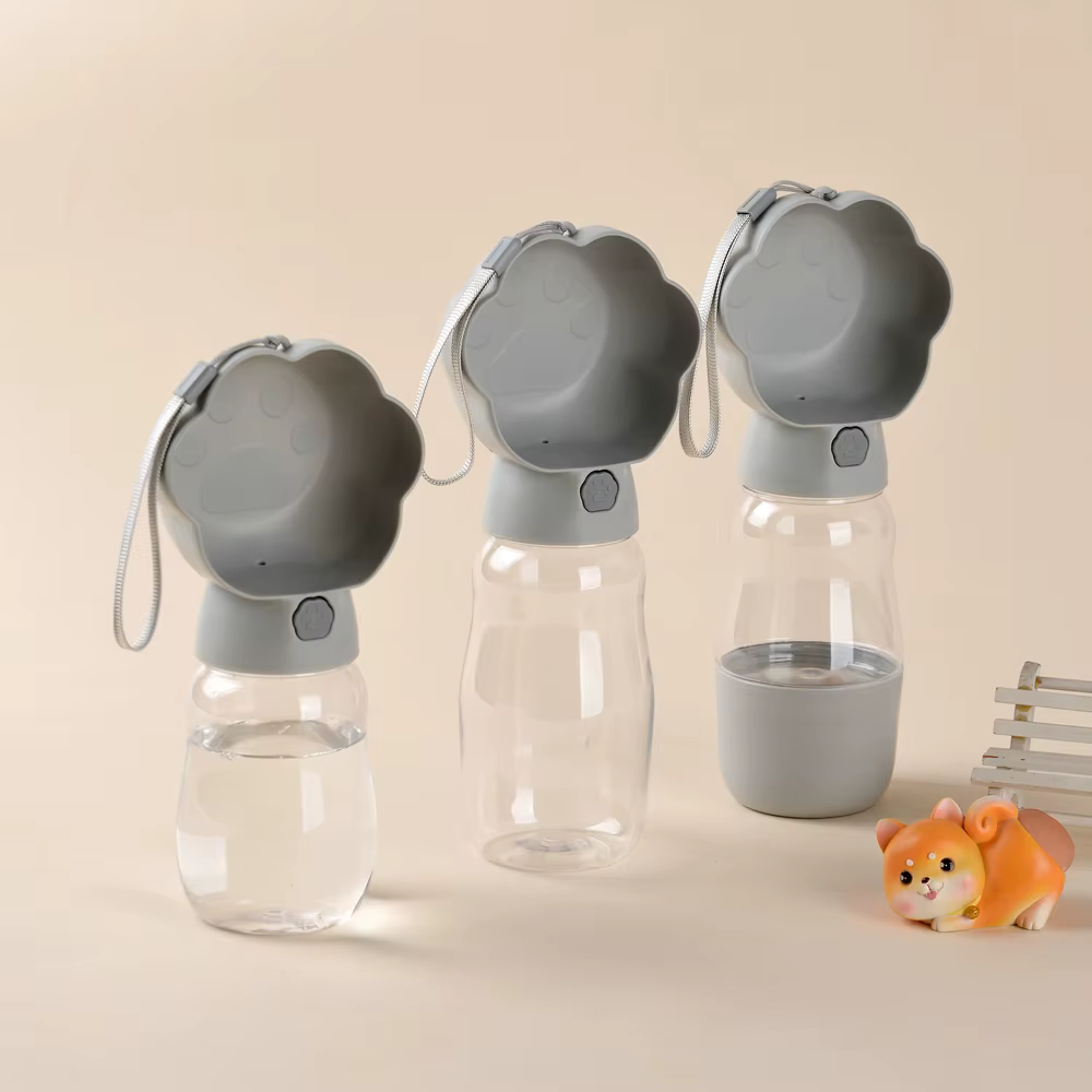 Gourde Nomade 2-en-1 pour Chien et Chat | Distributeur d'Eau & Croquettes