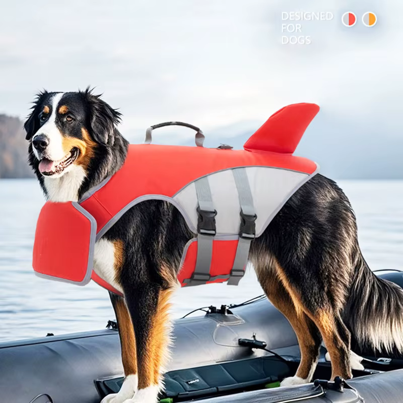 Gilet de Sauvetage pour Chien Aileron de Requin | Sécurité & Flottaison