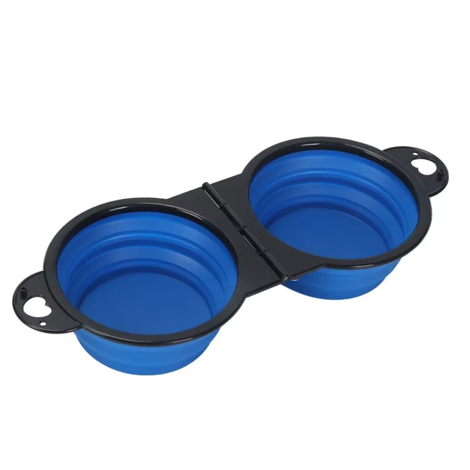Double Gamelle Pliable pour Chien et Chat | Voyage & Rando