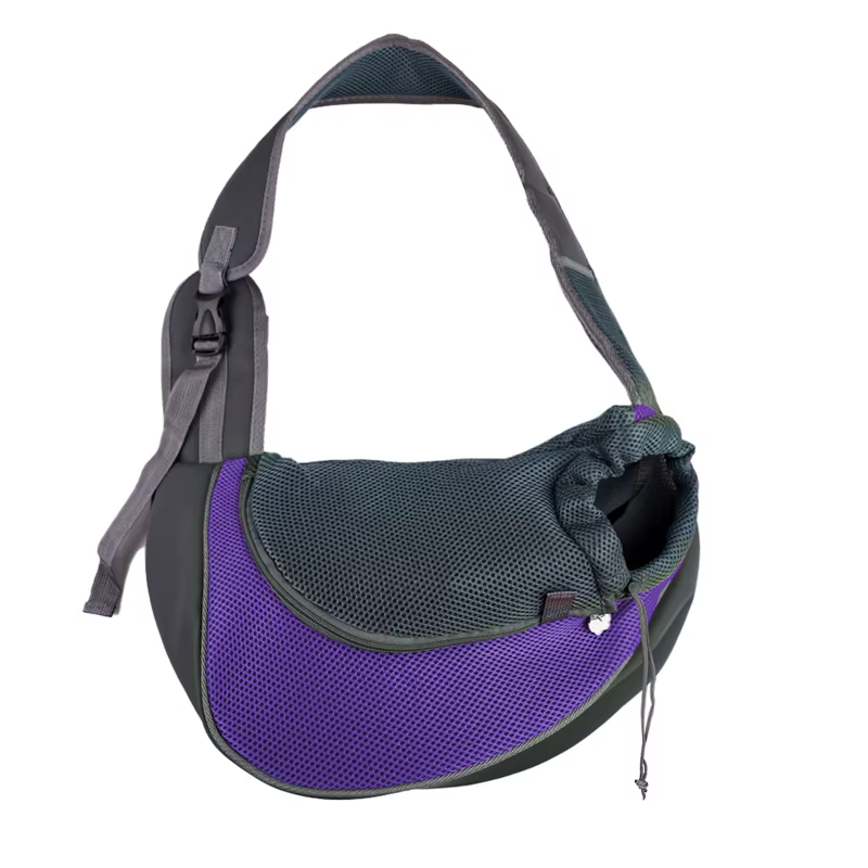 Sac en Bandoulière de Transport pour Chien et Chat | Maiiile Respirante & Sécurité