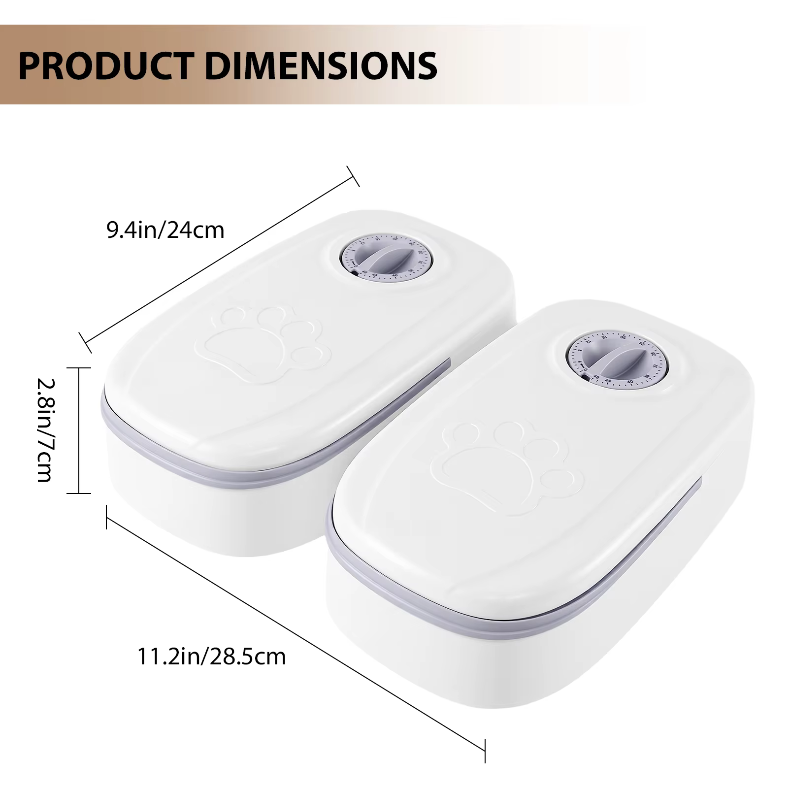 Distributeur Automatique Double pour Chien et Chat - Minuteur 48h