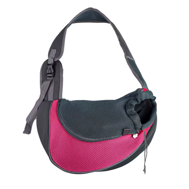 Sac en Bandoulière de Transport pour Chien et Chat | Maiiile Respirante & Sécurité