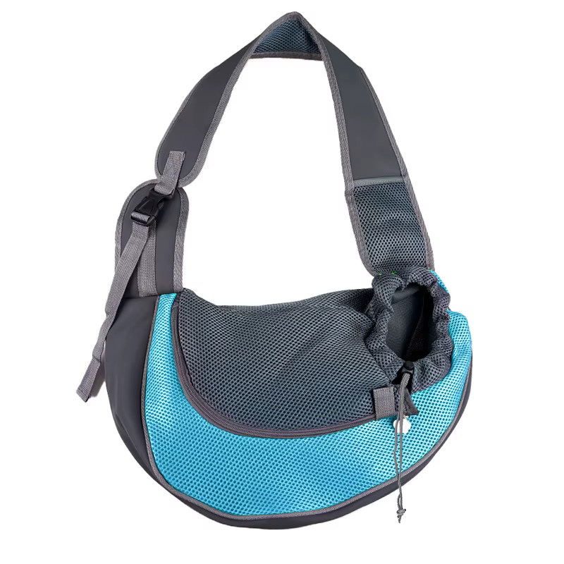 Sac en Bandoulière de Transport pour Chien et Chat | Maiiile Respirante & Sécurité