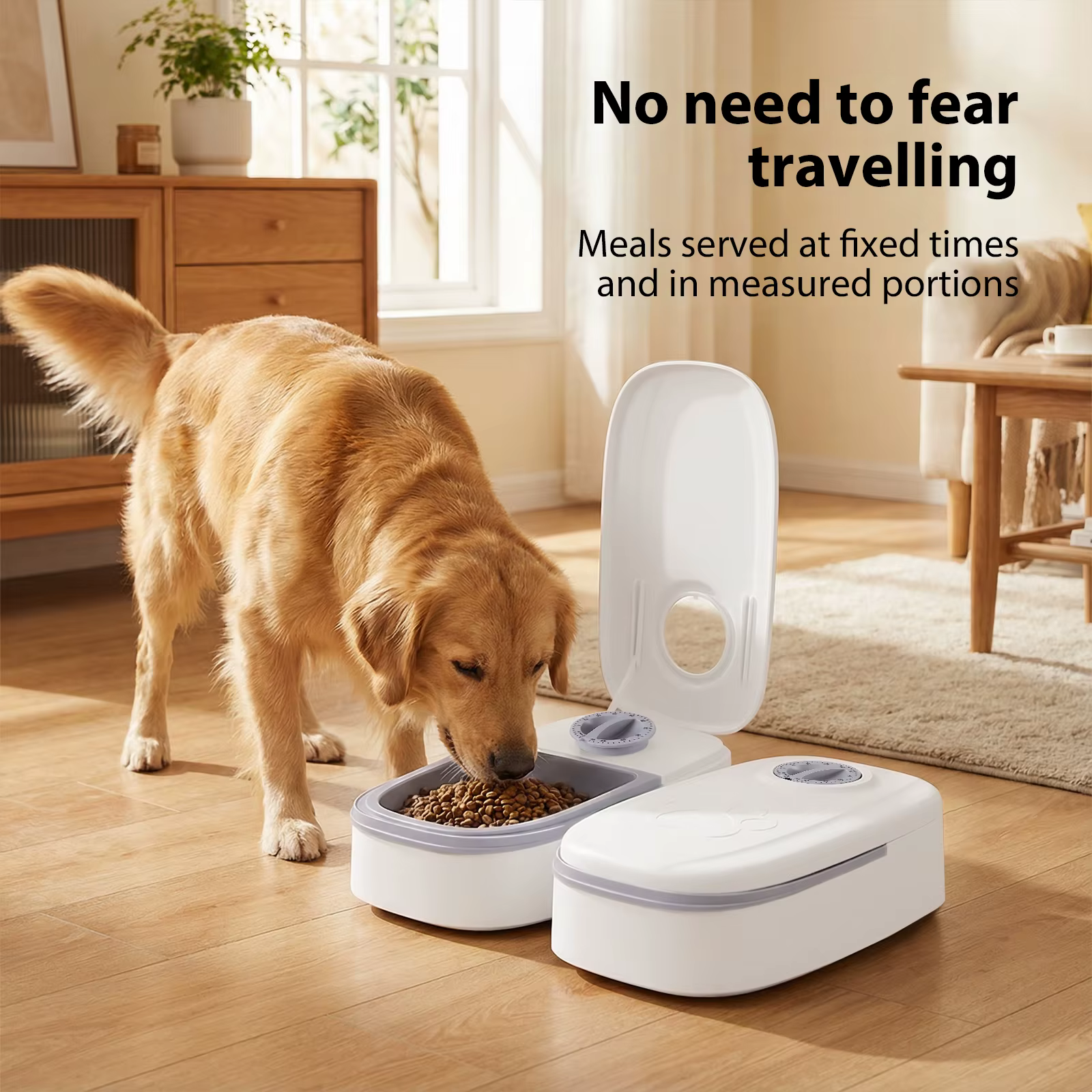 Distributeur Automatique Double pour Chien et Chat - Minuteur 48h