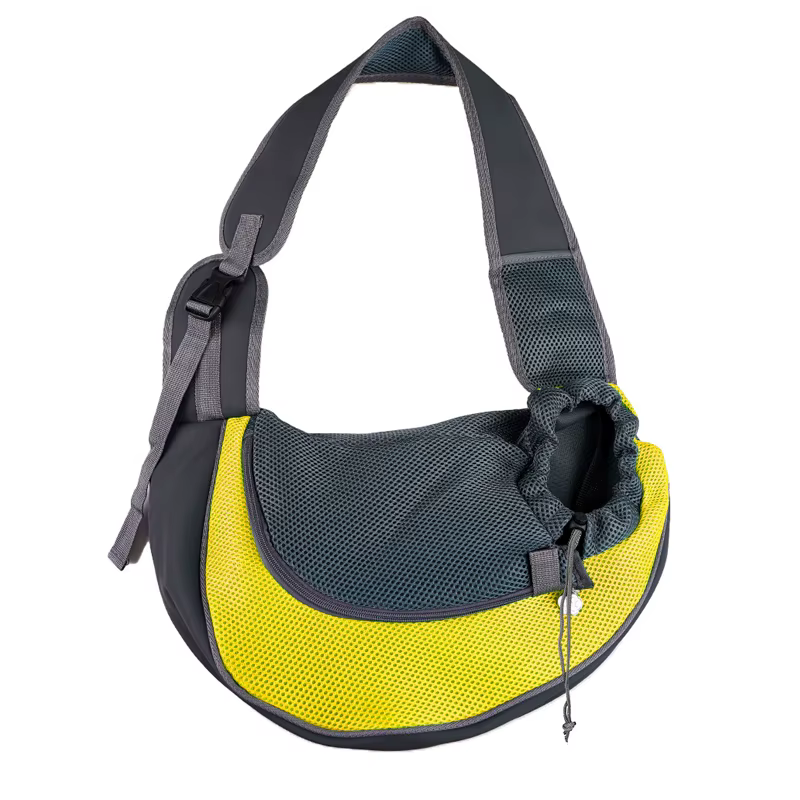 Sac en Bandoulière de Transport pour Chien et Chat | Maiiile Respirante & Sécurité