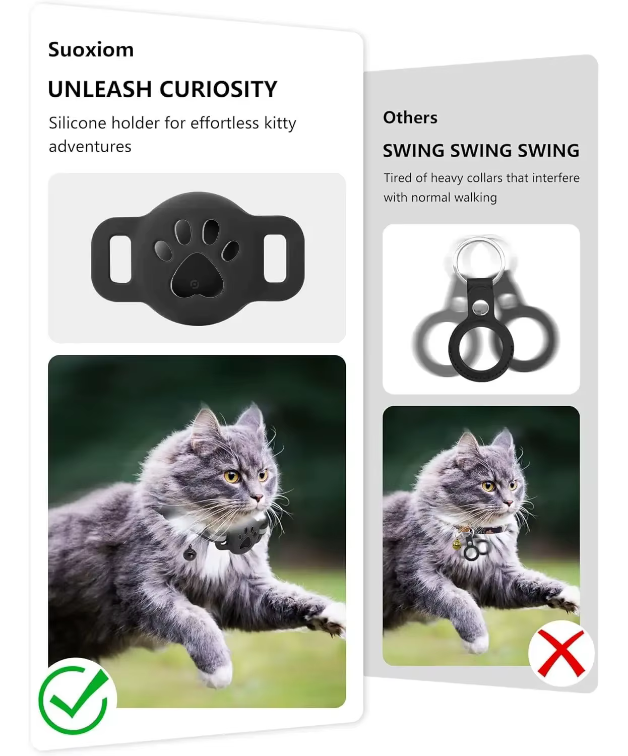 Collier Anti-Perte Réfléchissant avec Tracker Android pour Chien