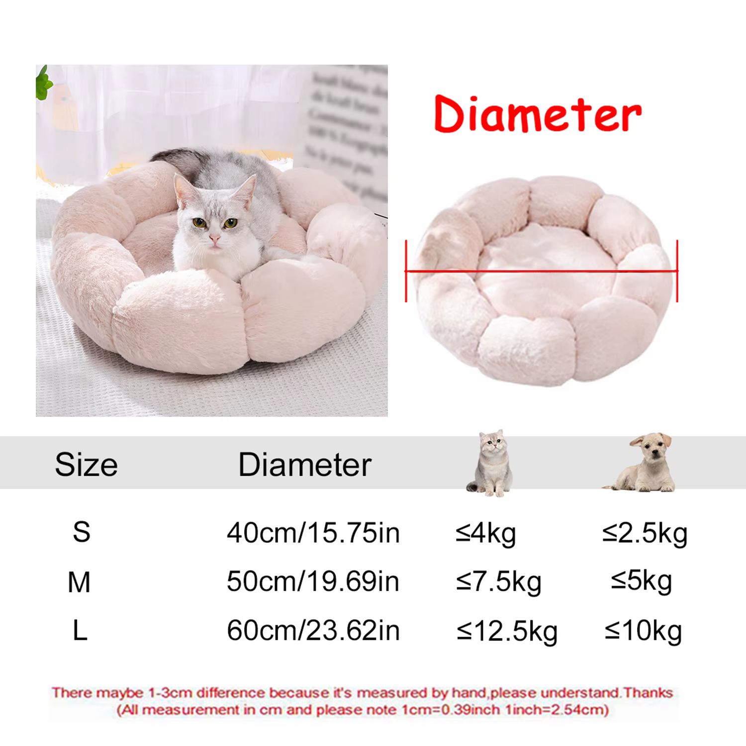 COUSSIN ROND POUR CHIEN
