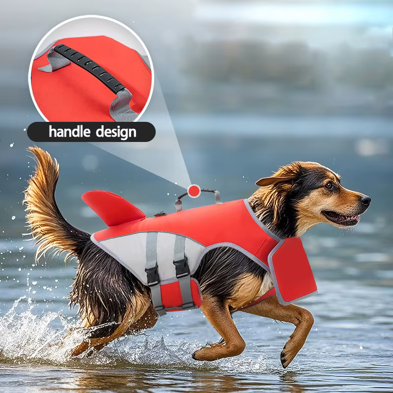 Gilet de Sauvetage pour Chien Aileron de Requin | Sécurité & Flottaison