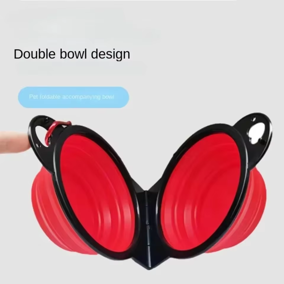 Double Gamelle Pliable pour Chien et Chat | Voyage & Rando