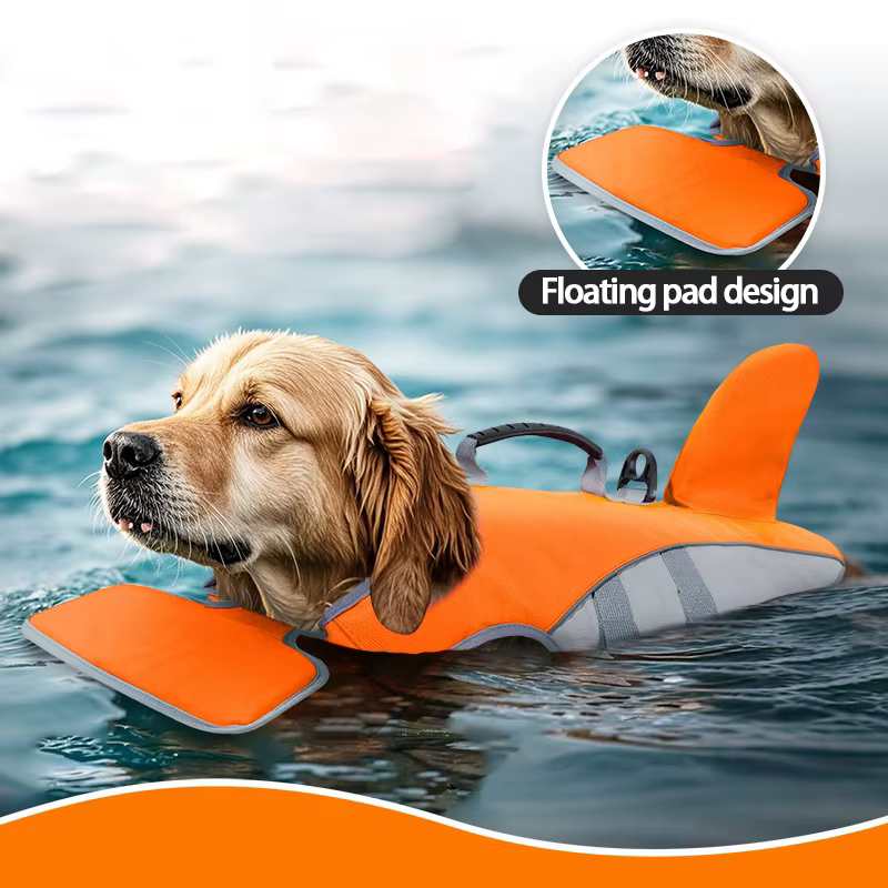 Gilet de Sauvetage pour Chien Aileron de Requin | Sécurité & Flottaison