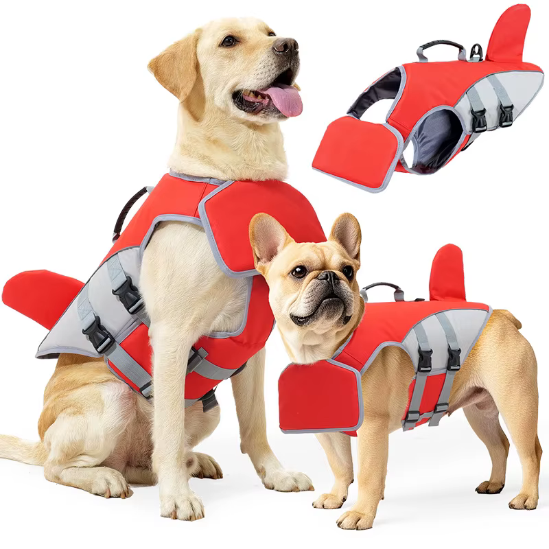 Gilet de Sauvetage pour Chien Aileron de Requin | Sécurité & Flottaison