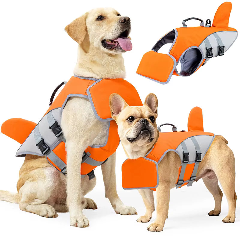 Gilet de Sauvetage pour Chien Aileron de Requin | Sécurité & Flottaison