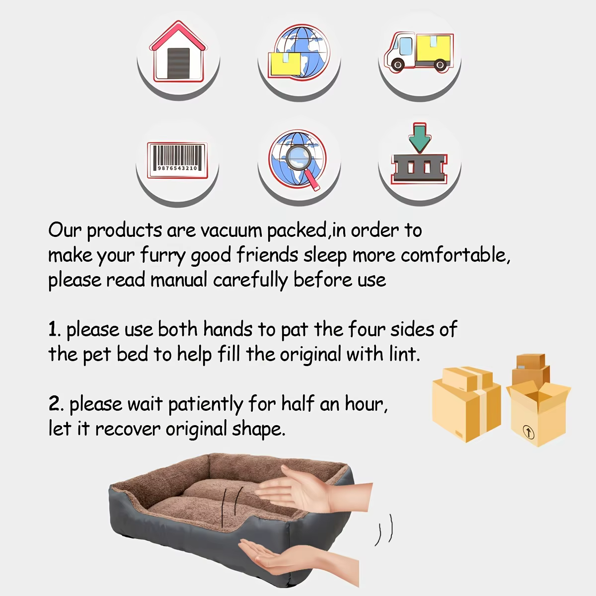 Panier canapé confortable pour chien – Couchage douillet avec rebords rembourrés