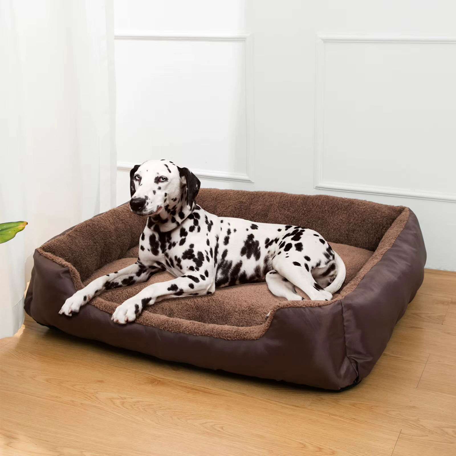 Panier canapé confortable pour chien – Couchage douillet avec rebords rembourrés
