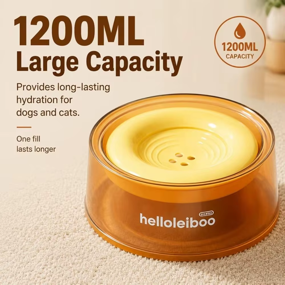 Gamelle d'Eau Flottante Anti-Éclaboussures 1200ML