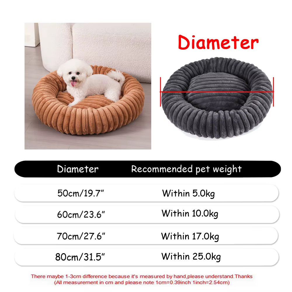 COUSSIN ROND POUR CHIEN