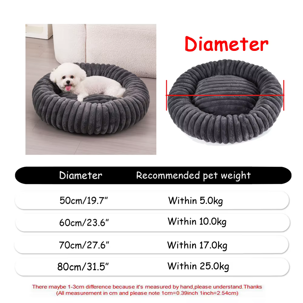 COUSSIN ROND POUR CHIEN