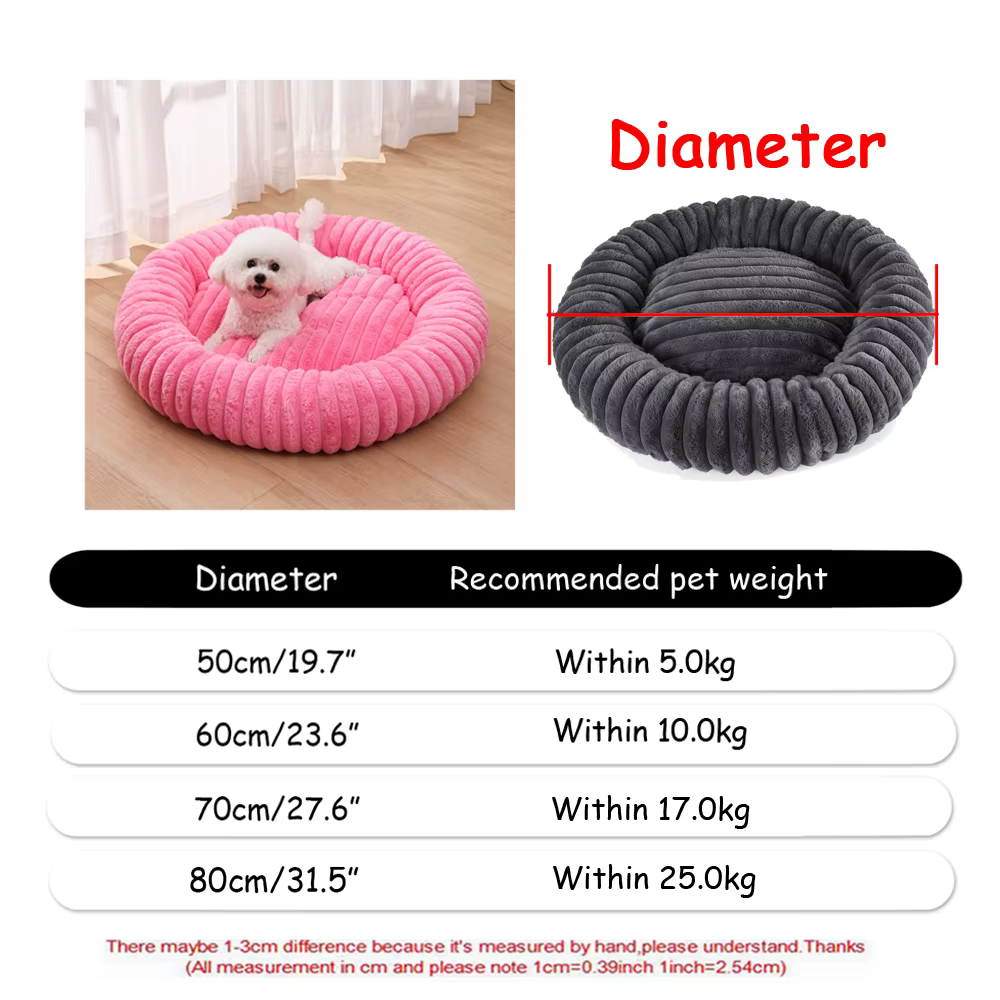 COUSSIN ROND POUR CHIEN