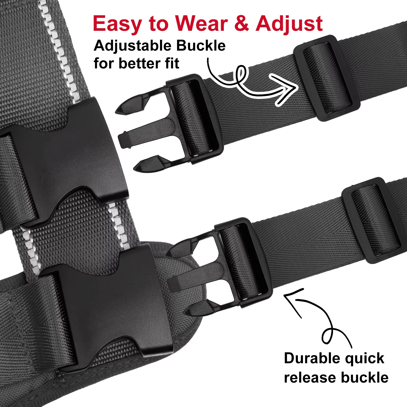 Harnais Anti-Traction pour Chien | Ergonomique & Réfléchissant