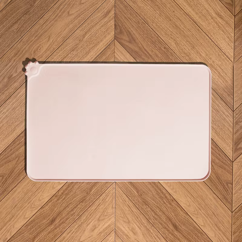 Tapis de Gamelle Anti-Débordement en Silicone pour Chien