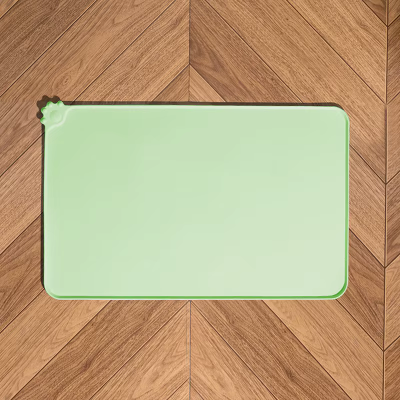 Tapis de Gamelle Anti-Débordement en Silicone pour Chien