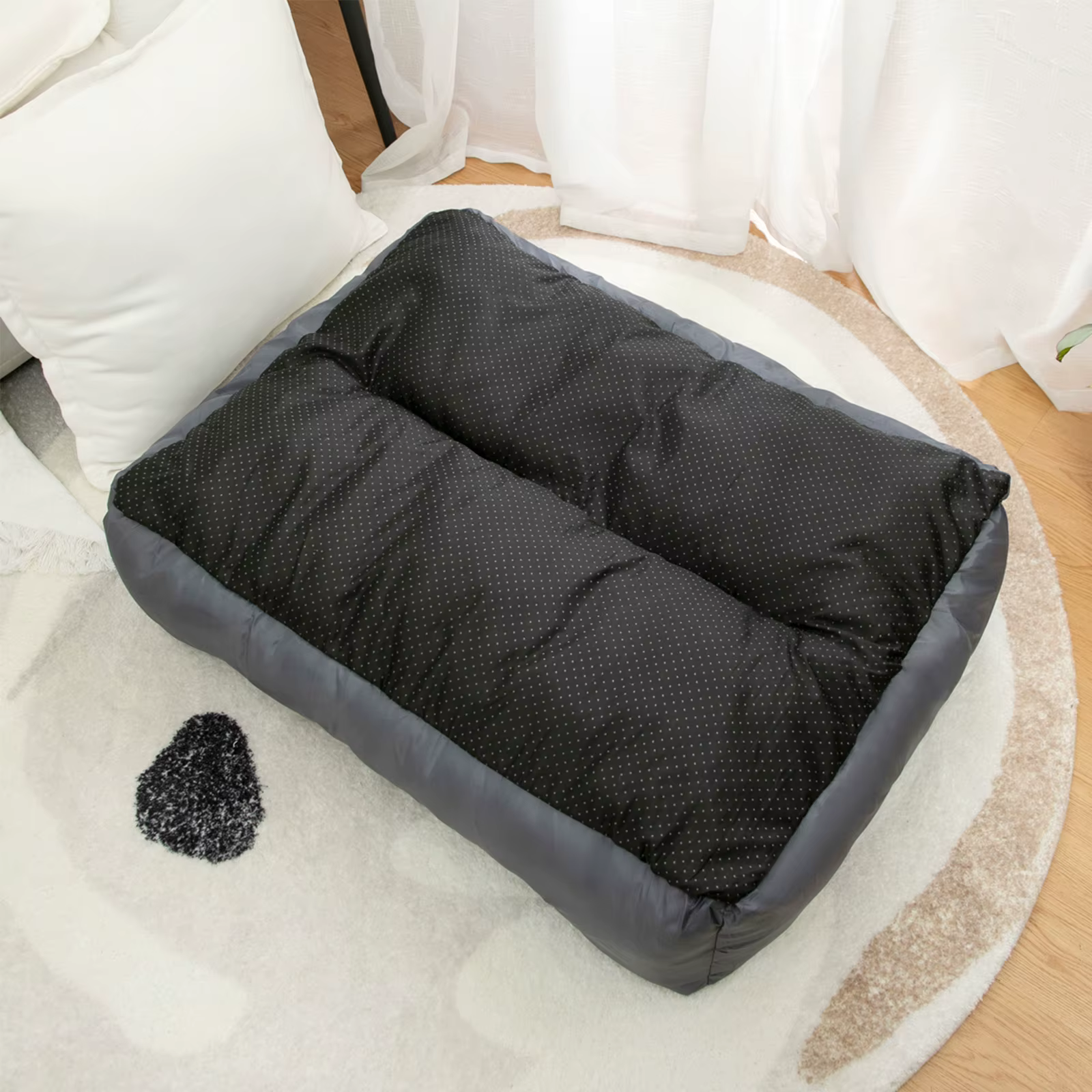 Panier canapé confortable pour chien – Couchage douillet avec rebords rembourrés
