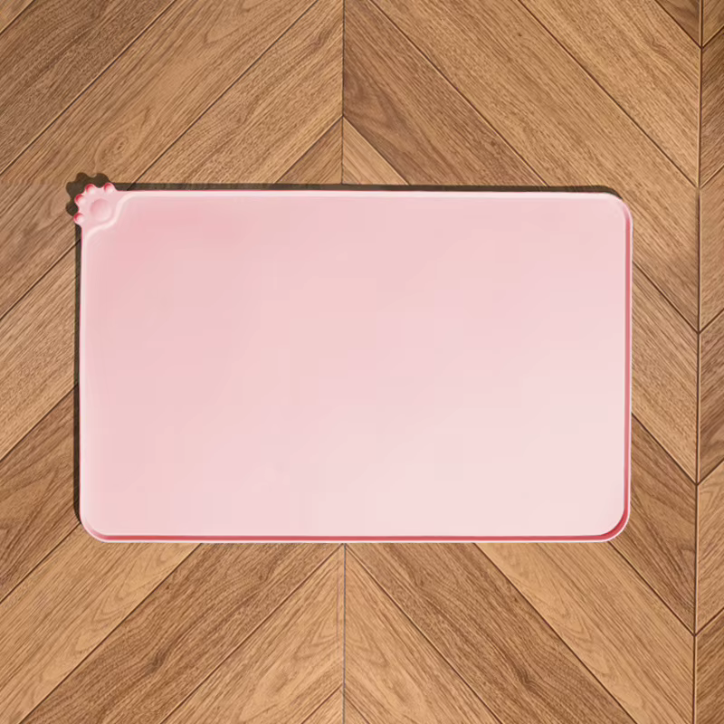 Tapis de Gamelle Anti-Débordement en Silicone pour Chien