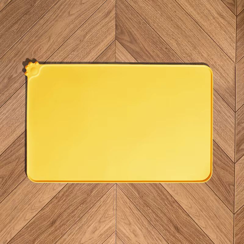 Tapis de Gamelle Anti-Débordement en Silicone pour Chien