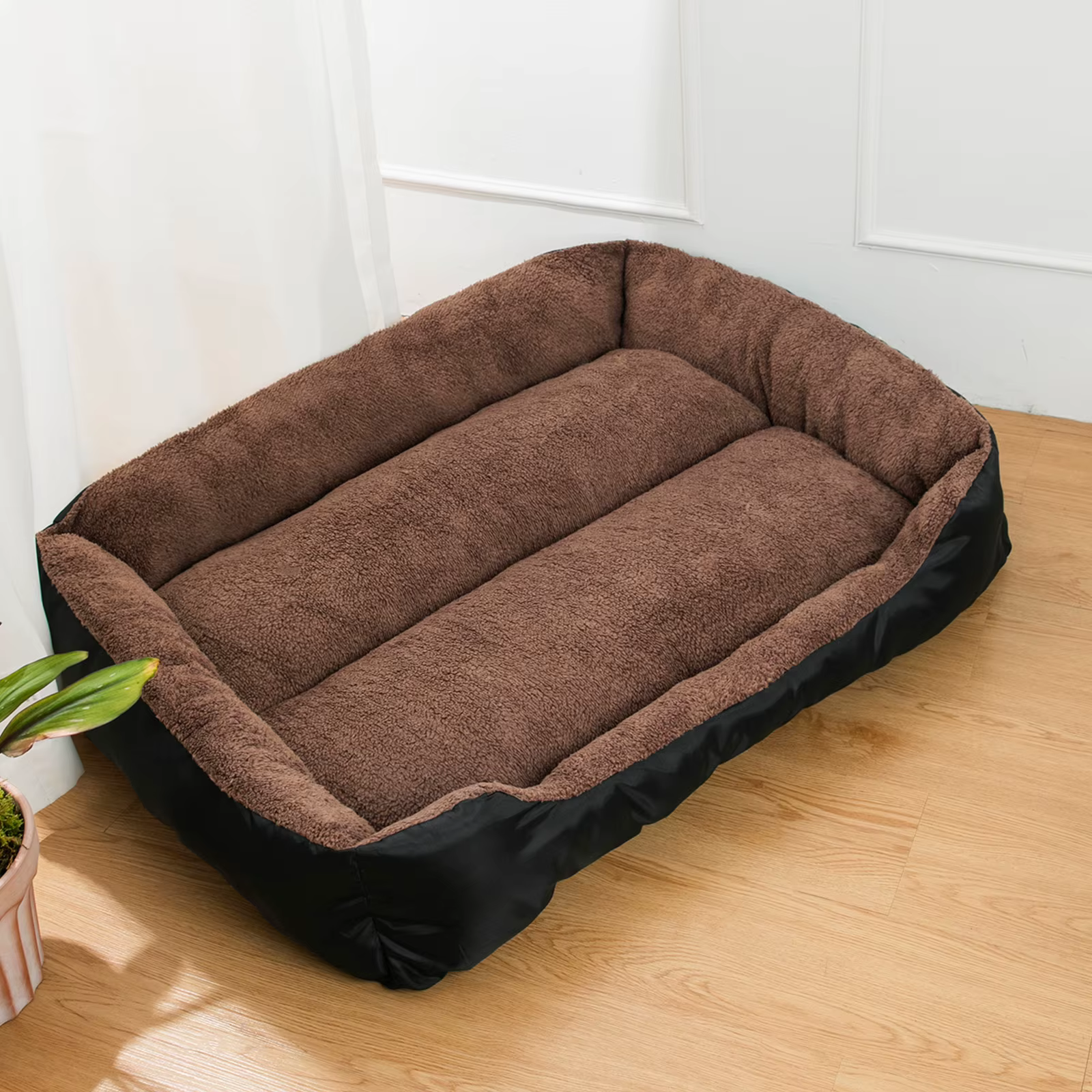 Panier canapé confortable pour chien – Couchage douillet avec rebords rembourrés
