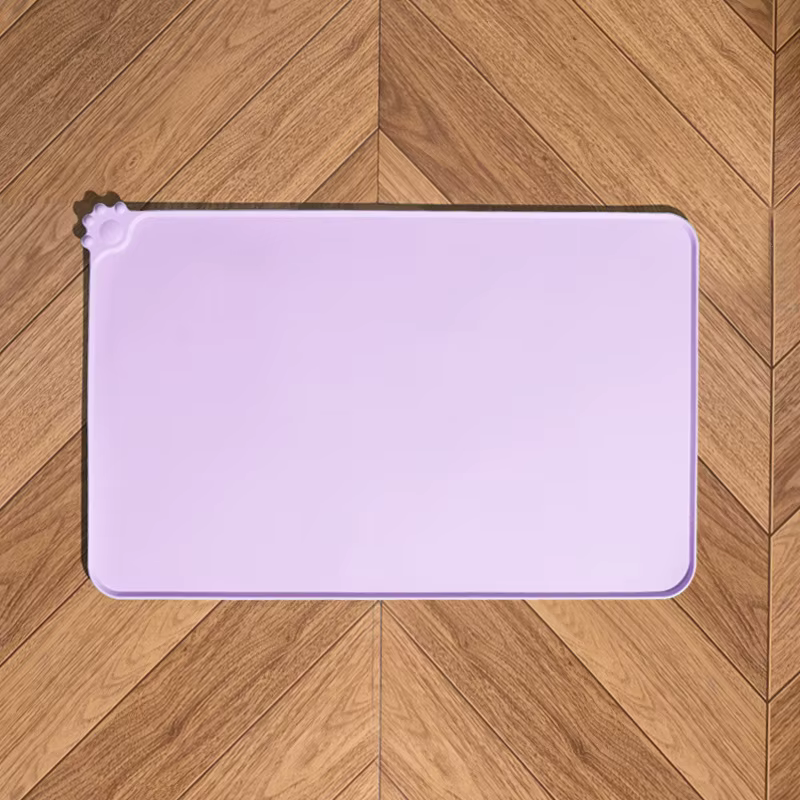 Tapis de Gamelle Anti-Débordement en Silicone pour Chien