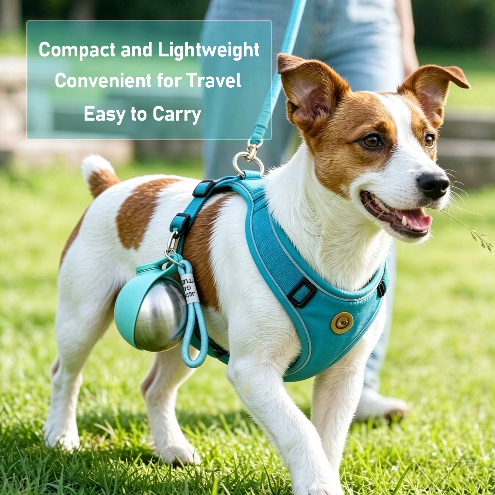 Gourde Portable en Inox pour Chien | Écuelle Pliable Silicone