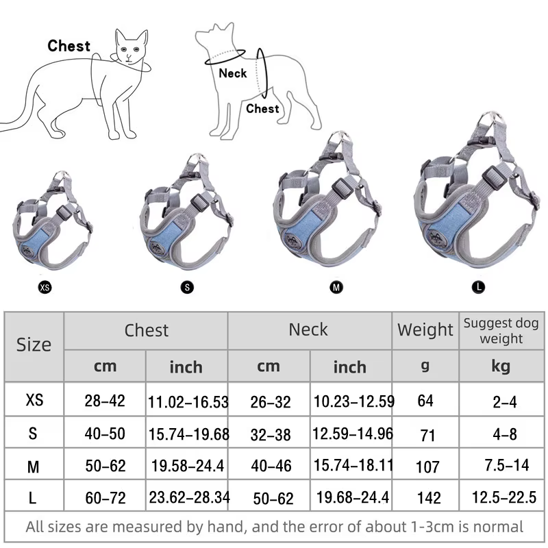 Harnais Anti-Traction Respirant et Réfléchissant pour Chien