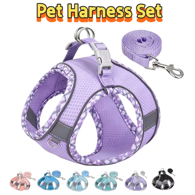 Harnais pour chien confortable avec laisse