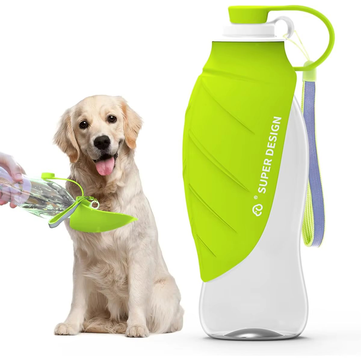 Gourde Portable pour Chien 580ml | Bouteille d'Eau de Voyage