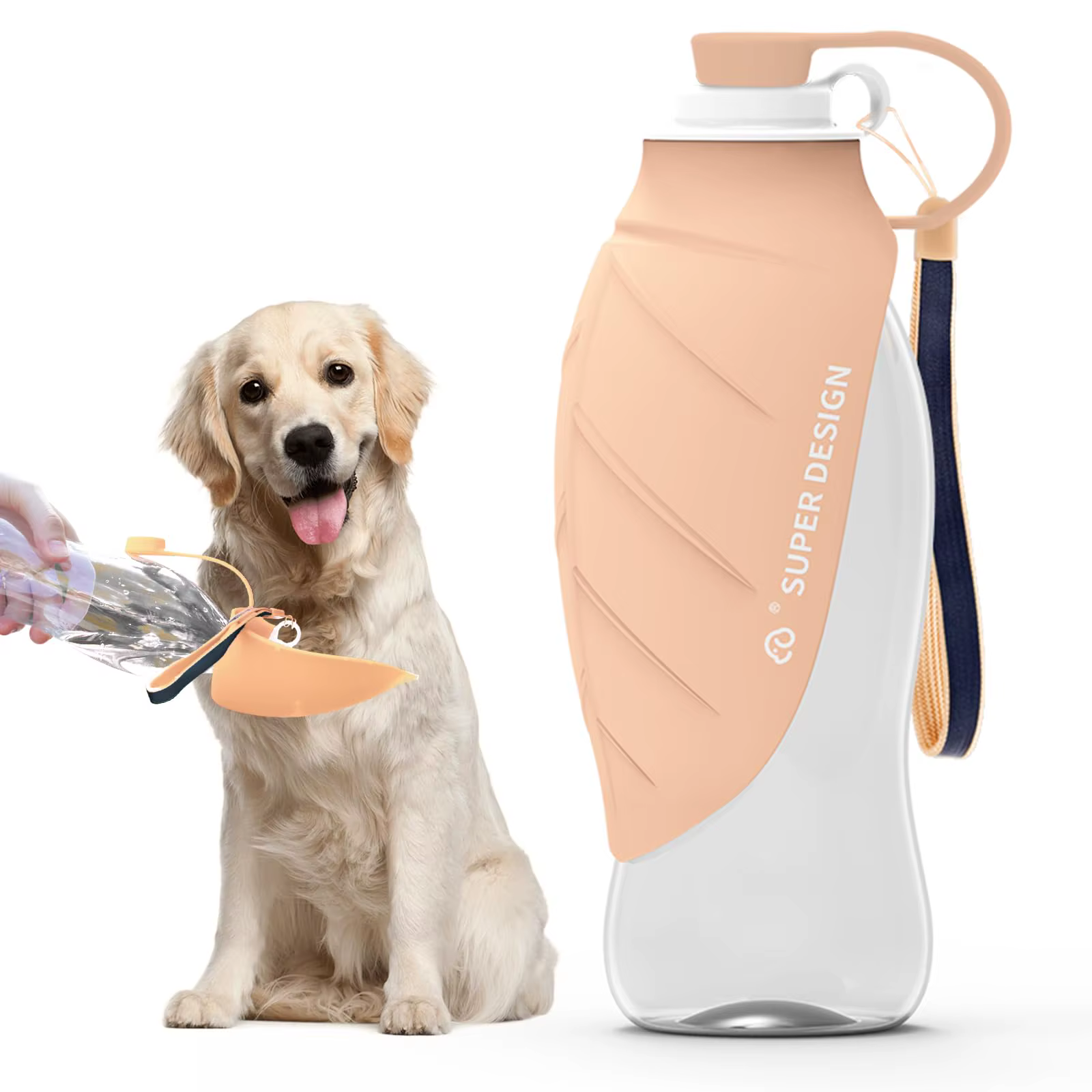 Gourde Portable pour Chien 580ml | Bouteille d'Eau de Voyage