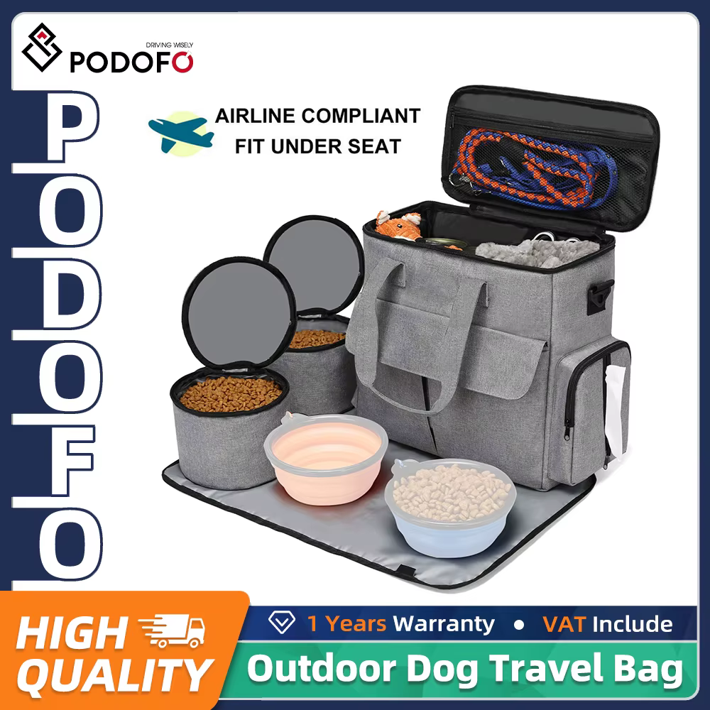 Sac de Voyage pour Chien | Organiseur d'Accessoires Complet