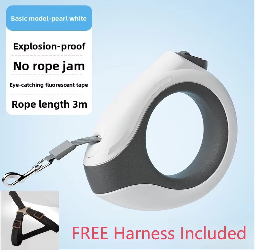 Laisse Rétractable Mains Libres Chien