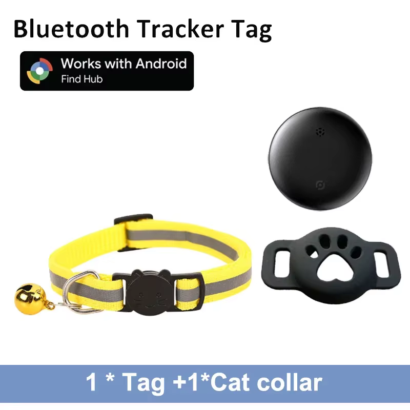 Collier Anti-Perte Réfléchissant avec Tracker Android pour Chien