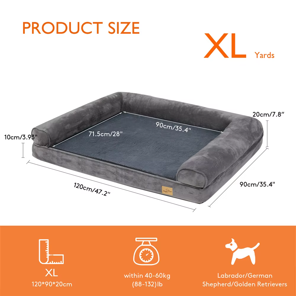 lit Orthopédique Memory  pour chien