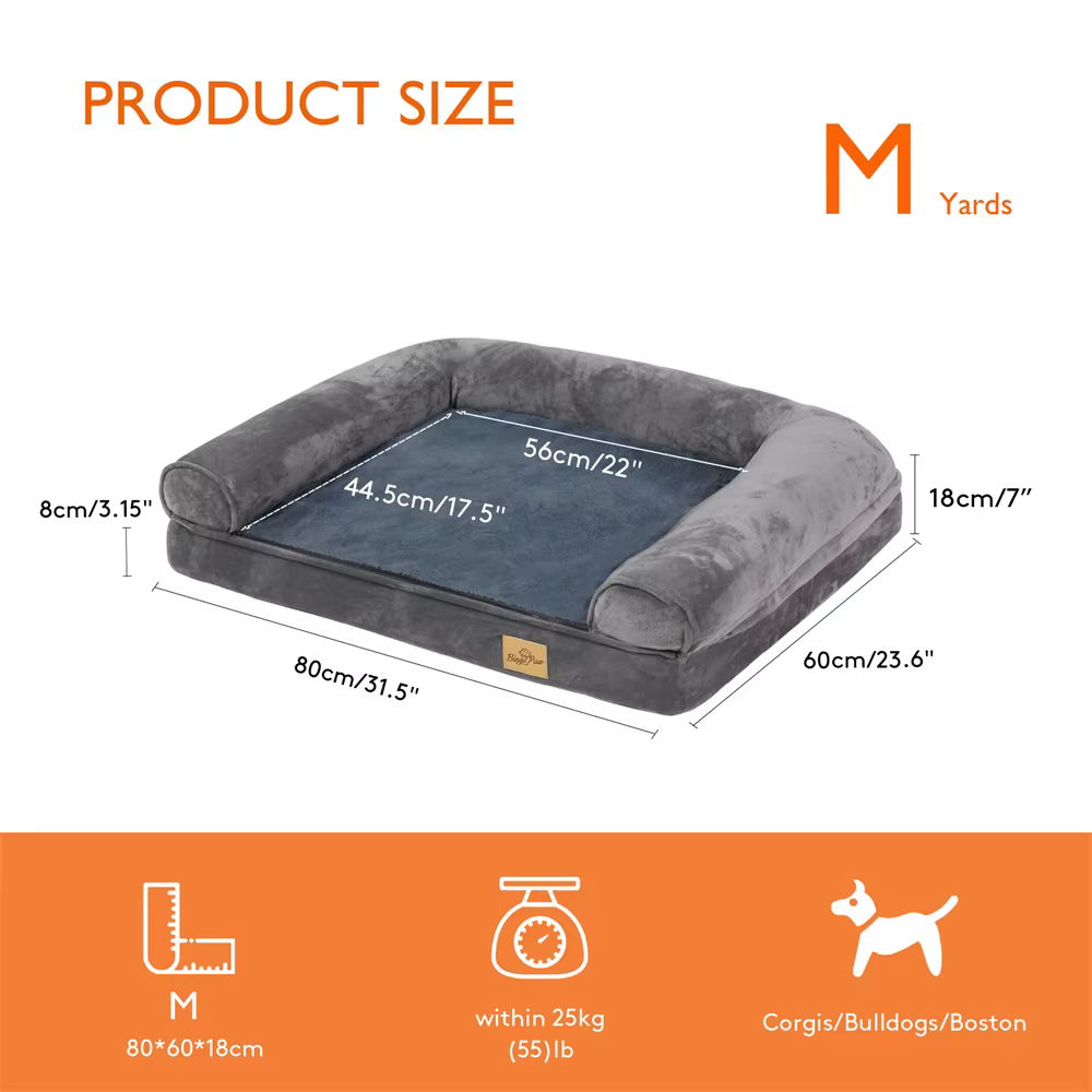 lit Orthopédique Memory  pour chien